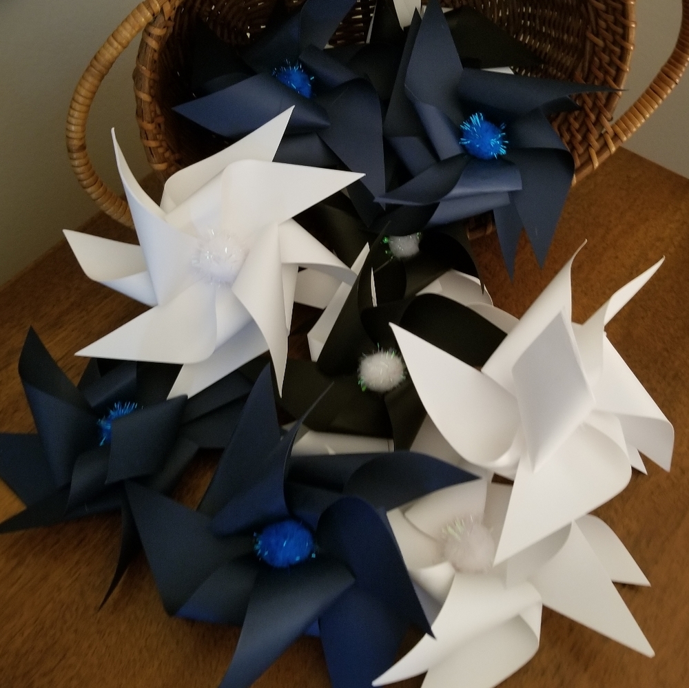 (10) Handmade Pinwheels